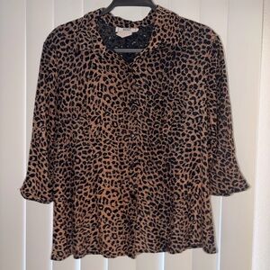 Stylish Leopard Print Blouse